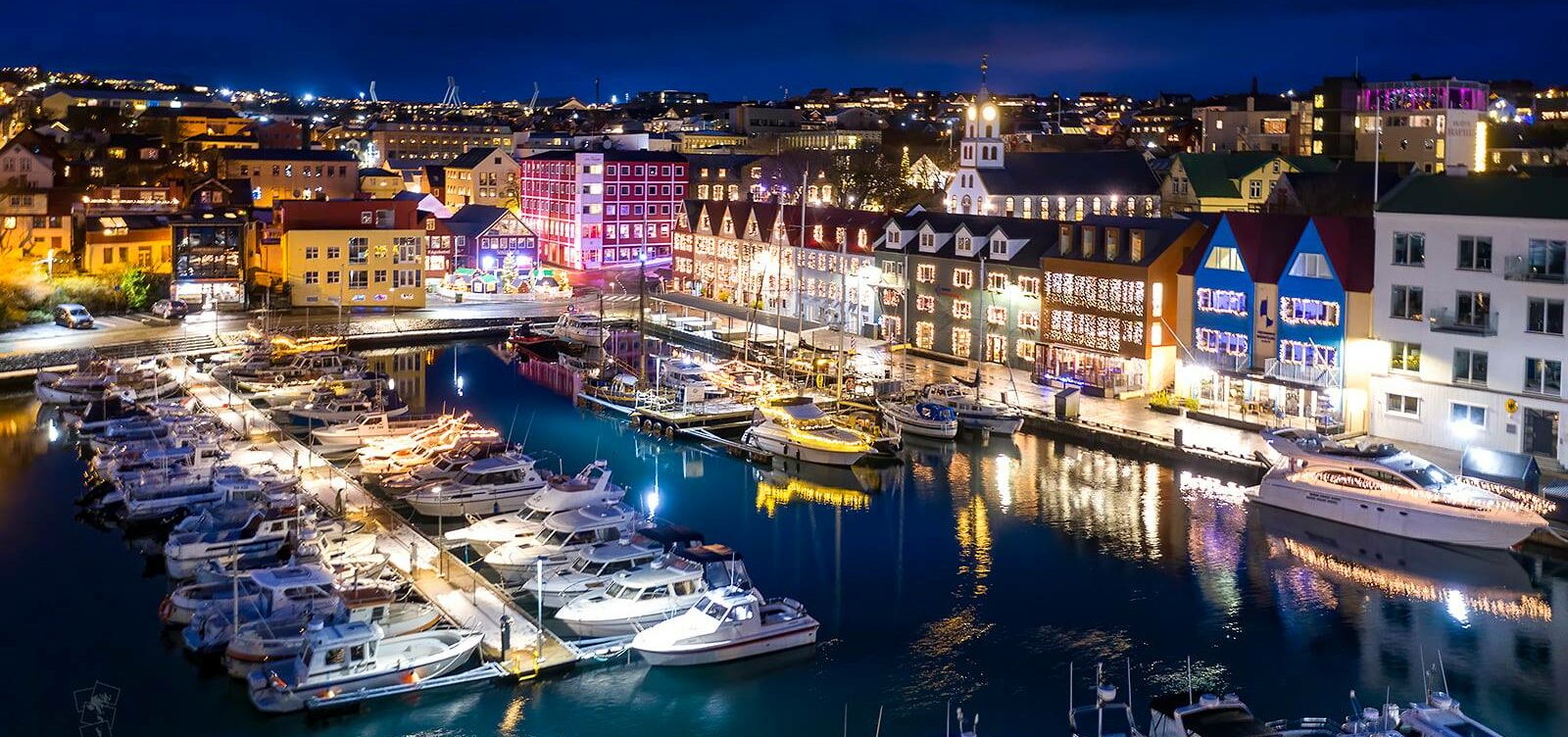 Tórshavn, hoofdstad van de Faeröer Eilanden